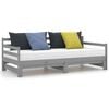 vidaXL Pull-out Day Bed without Mattress Grey 2x(90x200)cm