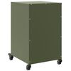 vidaXL Bedside Cabinet Olive Green 36x39x59 cm Steel