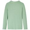 Kids' T-shirt with Long Sleeves Mock Turtleneck Dark Mint 140