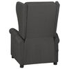 vidaXL Recliner Chair Dark Grey Fabric
