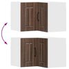vidaXL Kitchen Cabinet Brown Oak 57 x 57 x 40 cm Engineered Wood