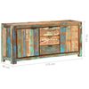 vidaXL Sideboard 175x40x75 cm Solid Reclaimed Wood