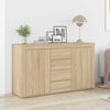 vidaXL Sideboard Sonoma oak 120 x 36 x 69 cm Engineered wood