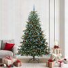 vidaXL Artificial Christmas Tree with 300 LEDs with Stand Green 210 cm