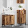 vidaXL Bathroom Furniture Set 2 pcs Old Wood Engineered Wood and Metal