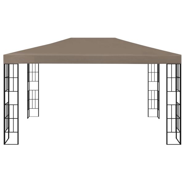 vidaXL Gazebo 4x3 m Taupe