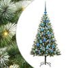 vidaXL Artificial Hinged Christmas Tree with Flocked Snow 120 cm