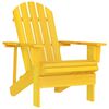 vidaXL Garden Adirondack Chair Solid Fir Wood Yellow