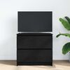 vidaXL TV Cabinet Black 60x35x54 cm Engineered Wood