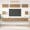 vidaXL TV Cabinet Set Wall-mounted 8 pcs Artisan Oak Engineered Wood