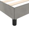 vidaXL Bed Frame without Mattress Light Grey Super King Velvet