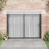 vidaXL Door Canopy Grey and Transparent 350x75 cm Polycarbonate