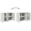 vidaXL Sideboard White 100.5x39x79 cm Steel