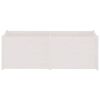 vidaXL Garden Planter White 200x50x70 cm Solid Pinewood
