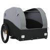 vidaXL Bike Trailer Black and Grey 30 kg Iron