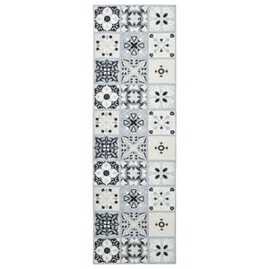 vidaXL Rug Runner ORIZ 1150 gsm Grey and Black