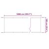 vidaXL Vertical Awning White 100x1000 cm Oxford Fabric