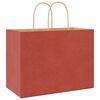 vidaXL Paper Bags 50 pcs with Handles Red 32x17x25 cm