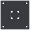 vidaXL Post Bases Square 12 pcs Anthracite 51x51 mm Powder-coated Steel