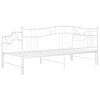 vidaXL Pull-out Sofa Bed Frame without Mattress White Metal 90x200 cm