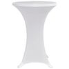 vidaXL Standing Table Cover Ø70 cm White Stretch 4 pcs