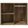 vidaXL Dressing Cabinet Smoked Oak 80x40x65 cm Engineered Wood