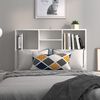 vidaXL Headboard Cabinet White 100x19x103.5 cm
