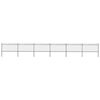 vidaXL Garden Fence with Hoop Top Steel 1070x100 cm Black