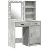 vidaXL Dressing Table Set 2 pcs Concrete Grey Engineered Wood