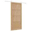 vidaXL Sliding Door ORKDAL Brown 93 x 202 cm Solid Pine Wood