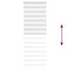 vidaXL Zebra Blind White 80x200 cm Fabric Width 75.9 cm Polyester