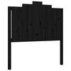 vidaXL Bed Frame without Mattress Black 100x200 cm Solid Wood Pine
