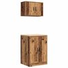 vidaXL Garage Cabinets 2 pcs Old Wood Engineered Wood