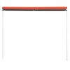 vidaXL Retractable Awning 150x150 cm Orange and Brown
