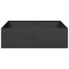 vidaXL Planter Black 100x100x30 cm Steel