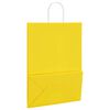 vidaXL Paper Bags 50 pcs with Handles Yellow 32x17x44 cm