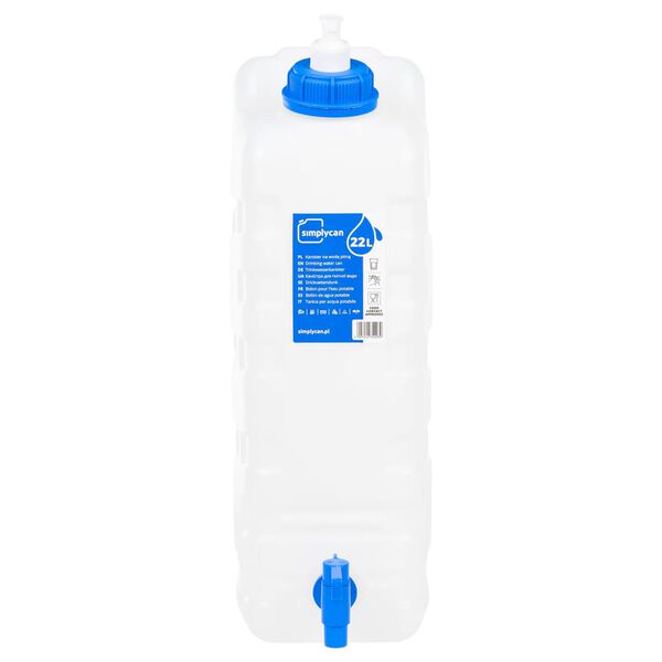vidaXL Water Container with Tap and Soap Dispenser 20 L Plastic