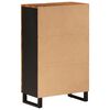 vidaXL Highboard with Drawer 60x33x100 cm Solid Wood Acacia&Iron