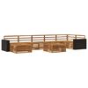vidaXL Outdoor Sofa Set 8 pcs Natural