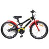 vidaXL Kids Bike 22 Inches for 7-12 Years Old Black Red