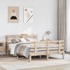 vidaXL Bed Frame with Headboard without Mattress 150x200 cm King Size