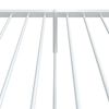 vidaXL Metal Bed Frame without Mattress with Footboard White 80x200cm