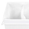 vidaXL Bamboo Laundry Basket White 72 L