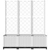 vidaXL Garden Planter with Trellis White 120x40x136 cm PP