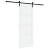 vidaXL Sliding Door 83 x 211 cm Engineered Wood White and Black