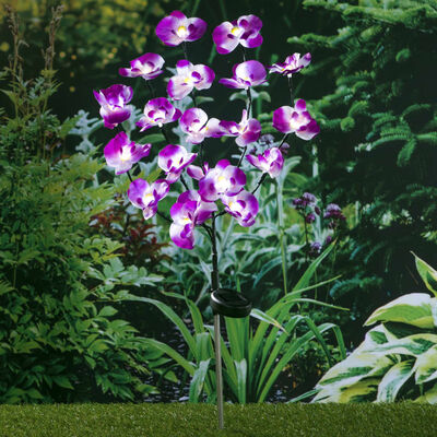 HI LED Solar Garden Orchid Light 75 cm