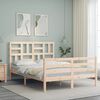 vidaXL Bed Frame without Mattress Small Double Solid Wood