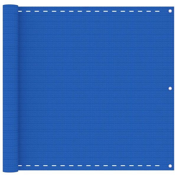 vidaXL Balcony Screen Blue 90x300 cm HDPE