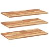 vidaXL Floating Shelves 3 pcs 80x40x2 cm Oil Finished Solid Wood Acacia