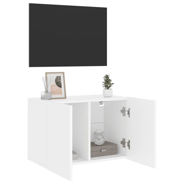 vidaXL TV Cabinet Wall-mounted White 60x30x41 cm
